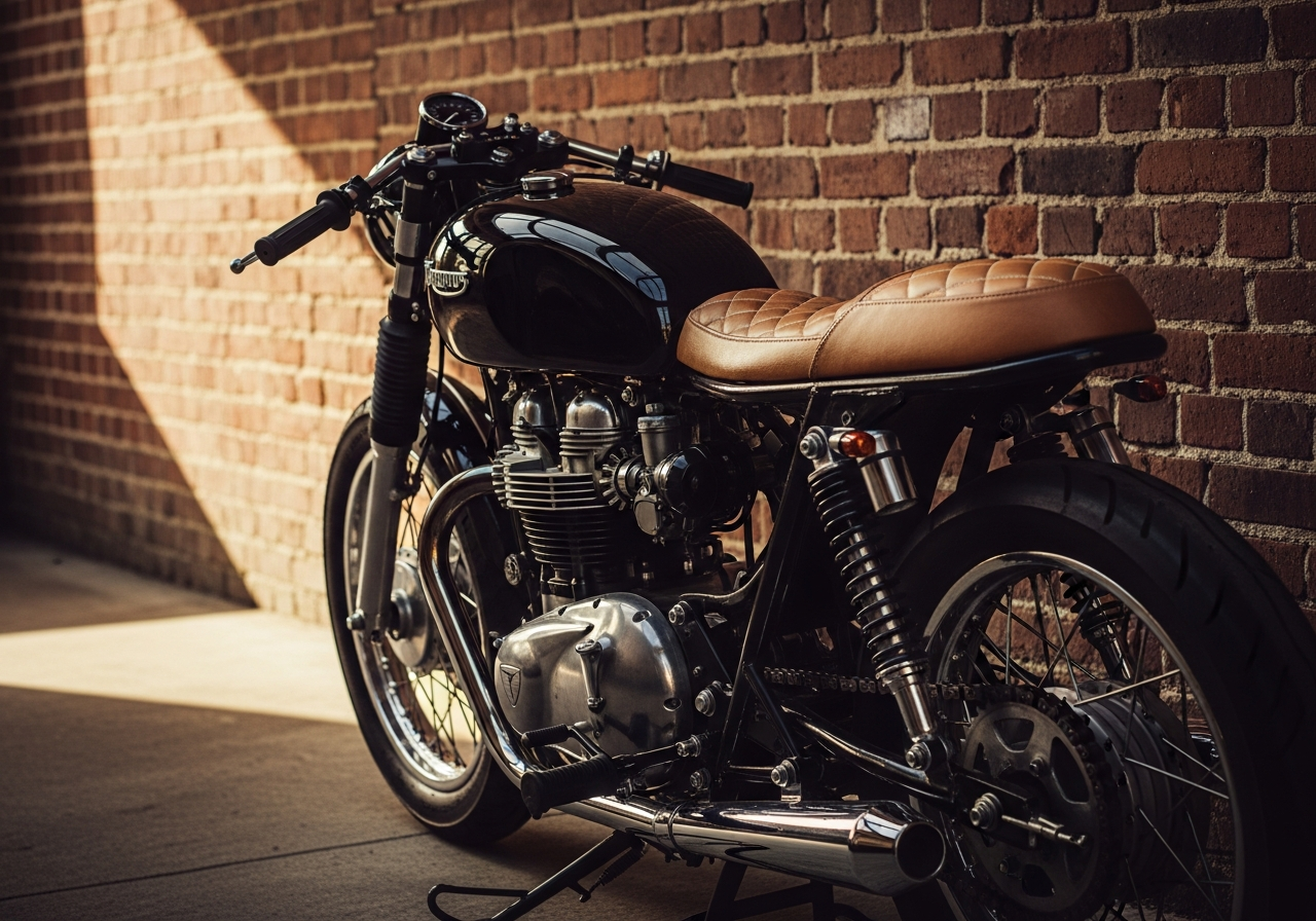 Cafe Racer con asiento clásico