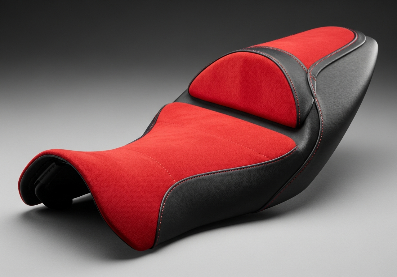 Asiento racing rojo y negro